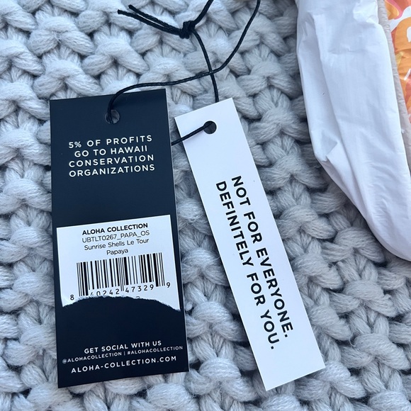 Aloha Collection• SUPER SPECIAL LIMITED EDITION Le Tour SUNRISE SHELL Papaya - Picture 8 of 9